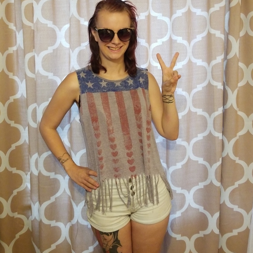 Fringe Crop Top L